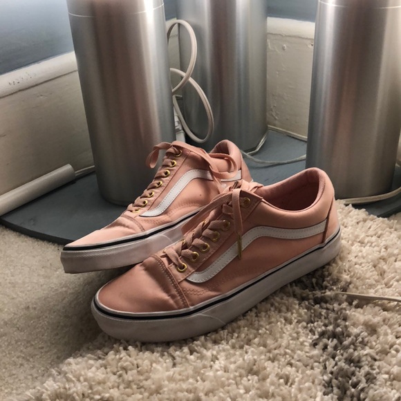 Vans Shoes - satin pink old school low top Vans